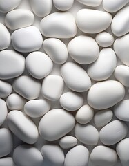  White Pebble Stones Texture with Smooth Surfaces