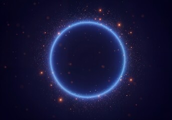 Abstract image in dark colors with space depth effect