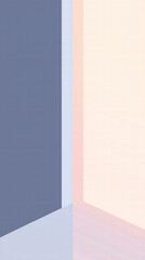 Fototapeta premium Minimalist Geometry: Clean lines, soft color gradients and architectural elements, creating an elegant, simple, and modern aesthetic.