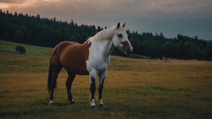 Obraz premium Majestic Mare Image posing with Refined Poise