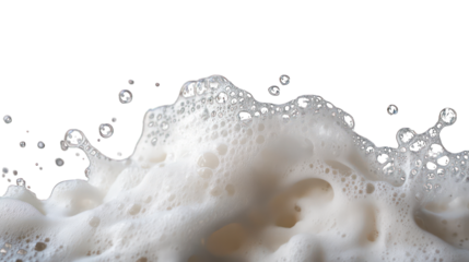 Soap foam bubble on black background --ar 16:9