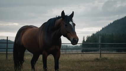 Obraz premium Marvelous Mare Image during Golden Hour