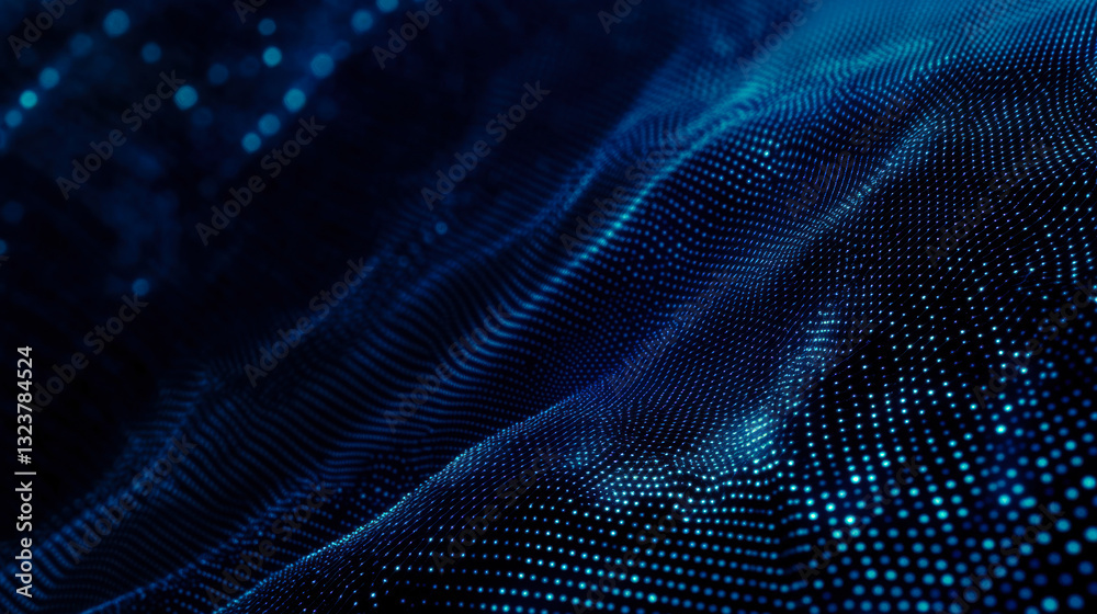 Poster vibrant blue patterns create a stunning visual display in an abstract design showcasing texture and 