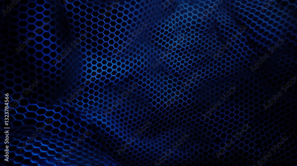 Poster vibrant blue patterns create a stunning visual display in an abstract design showcasing texture and 