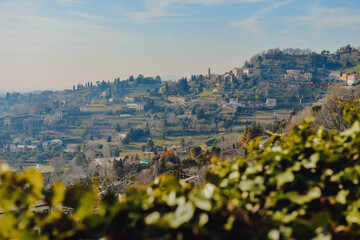 Obraz premium view from the top of the hill, Italia