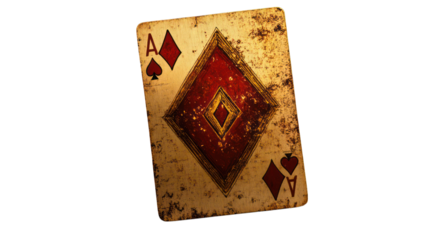 Three of diamonds playing card --ar 16:9
