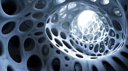 A parametric abstraction design with chaotic elements, symbolizing modern and artistic creativity in a unique composition