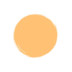  Top view yellow circle on transparent background 