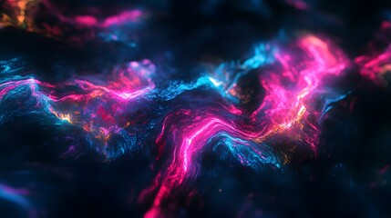 Fototapeta premium Colorful light streaks on a dark background, ideal for vibrant and modern design themes