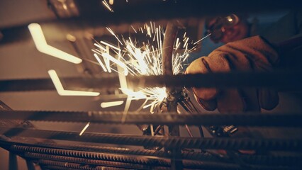 Welding Sparks A Masterful Display of Craftsmanship in Dynamic Action and Innovation