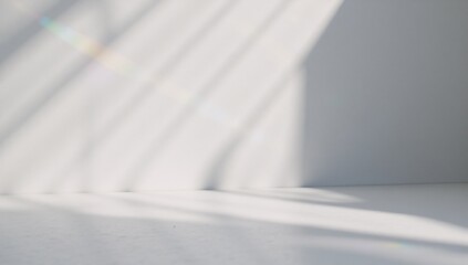 Apply water texture overlay with diagonal organic drop shadow caustic effects and a rainbow-refracted light reflection to a photo or mockup against a white backdrop