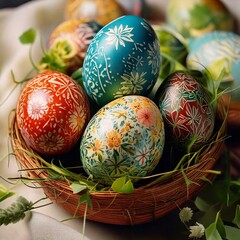 Artistic Decorated Egg, Coloring Easter