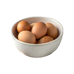 brown eggs in a bowl