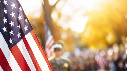 Veterans Day parade honoring military service and sacrifice