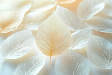 Golden and Transparent Leaves