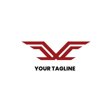 abstract logo design or vxc logo