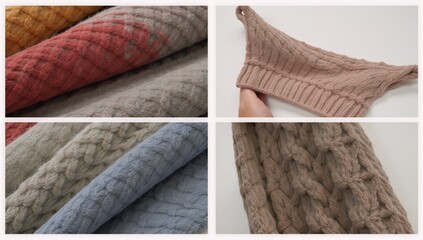 Cozy knit fabric with a soft textured touch