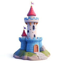 3d cartoon castle