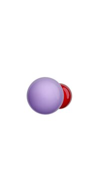Molecule of Mercury Oxide (Red mercury). Animated chemical 3D Model: Ball and stick. Molecular Formula: HgO. White background. Seamless loop. Vertical screen. 3D rendering.