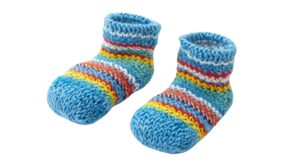 colorful socks isolated on white background