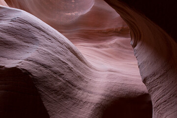 USA Antelope Canyon on a cloudy spring day
