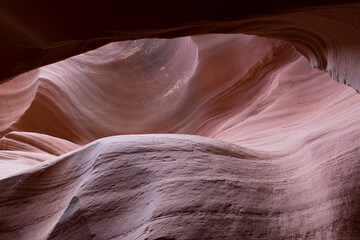 USA Antelope Canyon on a cloudy spring day