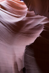 USA Antelope Canyon on a cloudy spring day