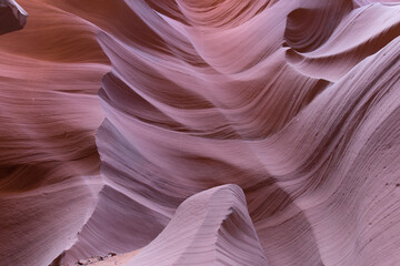 USA Antelope Canyon on a cloudy spring day