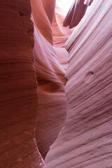 USA Antelope Canyon on a cloudy spring day