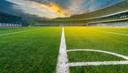 Obraz premium football field and grass