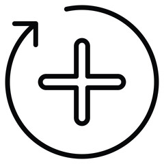 Positive icon line vector illustration