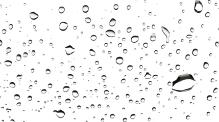 drops of water isolated on white background