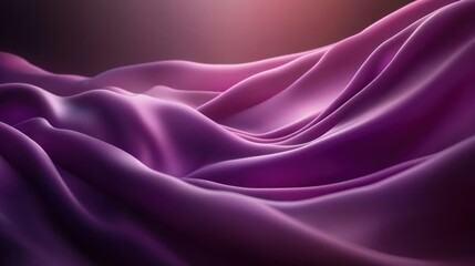 Obraz premium Abstract fabric waves in soft purple hues with smooth, elegant folds