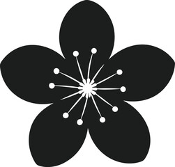 Sakura Blossom Silhouette – Elegant Spring Floral Vector Illustration