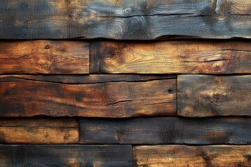 wood plank wall texture rustic background natural lighting photo realistic warm tones