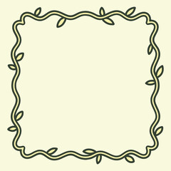 Floran Pattern With Text Space Hand Drawing Illustrator