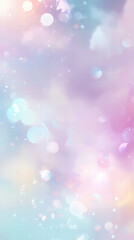 Obraz premium Dreamy Pastel Bokeh: Capturing an ethereal abstract, a mesmerizing display of pastel hues and soft bokeh light effects, evoking a sense of whimsy and dreamy atmosphere.