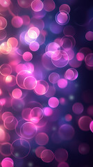 Chromatic Bubbles: Captivating bokeh effect in a palette of pink and purple, create an ethereal glow, symbolizing a magical and dreamy ambiance