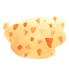 Orange Watercolor Vector Illustration with dots