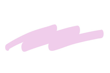 Obraz premium マーカーペンで描いたようなアンダーライン：紫