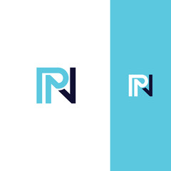 PN Alphabet letters Initials Monogram logo NP P and N PN logo design