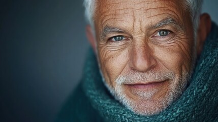 Portrait of a Calm Senior Man