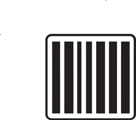 bar code on white