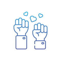 Solidarity  Vector icon