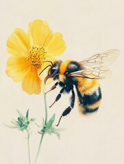 World Bee Day, copy space 