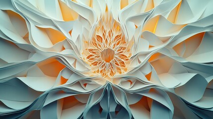A breathtaking fusion of origami and paper cut-outs