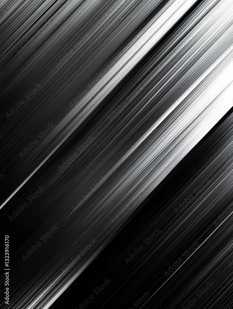 Aufkleber Dynamic metallic background with glowing intersection for sleek industrial design
