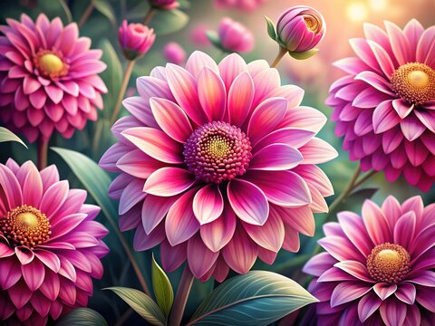 Ponk Flowers - Floral Art, Botanical Illustration