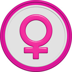 3D icon of the female gamete
