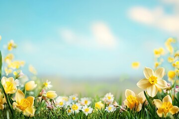 Fototapeta premium Spring bank holiday,copy space